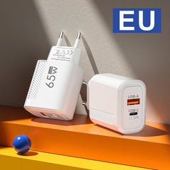PD 65W GaN Charger USB C Fast Chargering Adapter For Samsung S23 S22 iPhone 15 14 Xiaomi Huawei LG Quick Charge 3.0 USB Charger