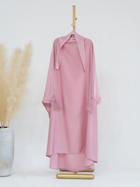Ramadan Muslim Dress Girls Kids Prayer Garment Hijab Dress Child Hooded Abaya Full Cover Niqab Islam Dubai Eid Robe 2026 Jilbab