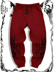 2025 Men's Gothic Print Casual Jogging Sport Pants Multifunctional Couple Pants Fashion Hip Hop Pants Comfortable Sport Pants