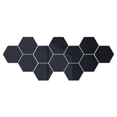 Hexagon Acrylic 3D Mirror Wall Stickers – DIY Decor Set