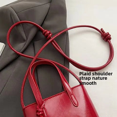 PU Leather Mini Crossbody Bag for Women 2025 New Korean Fashion Luxury Shoulder Bags Female Simple Retro Handbags and Purses
