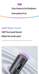 JMGO P5X Projector1080P 124%REC.709 Weight is as low as 0.73 kg Projectors Intelligent Obstacle Avoidance Camping Picnic