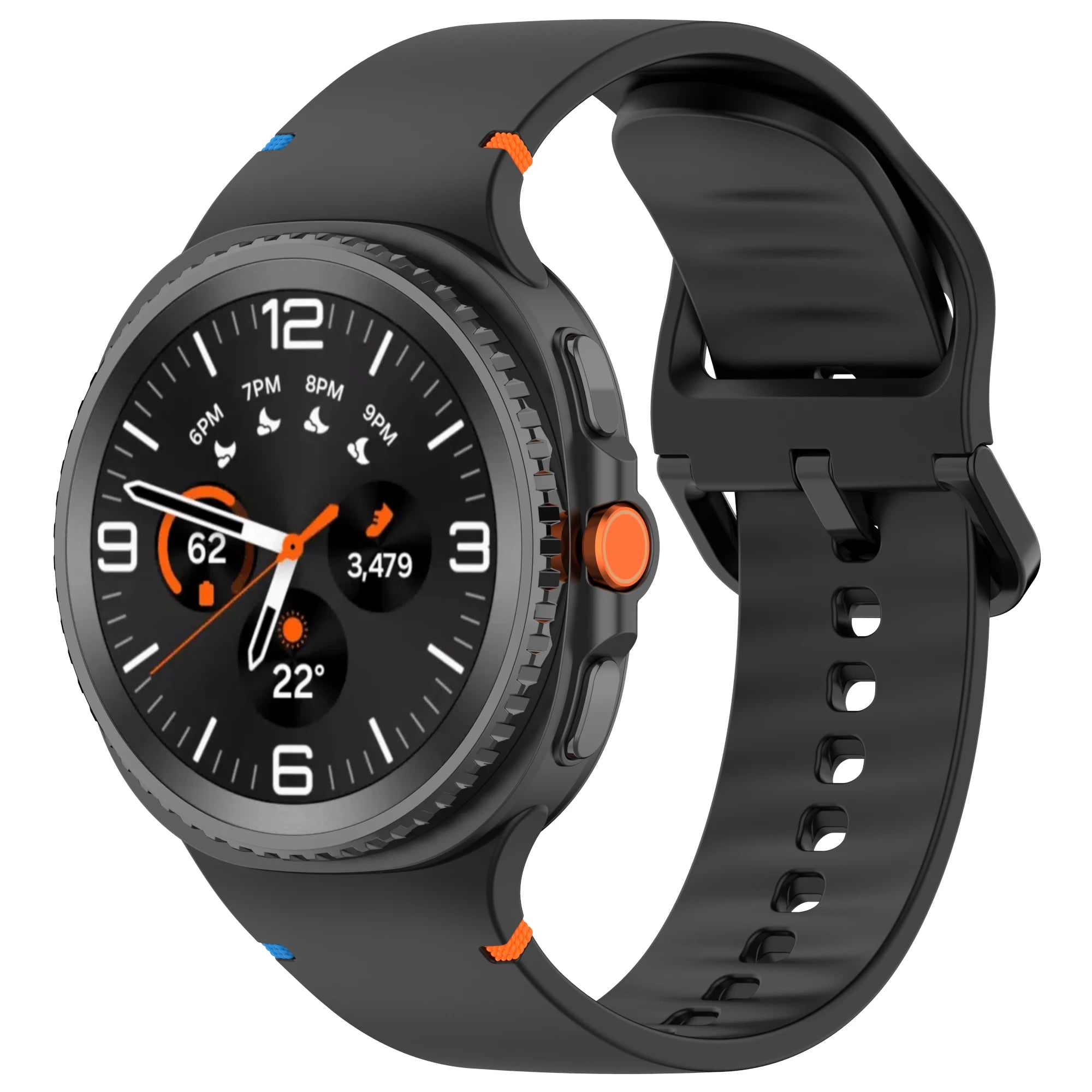 Original Silicone Band for Samsung Galaxy Watch 9 8 40mm 44mm Strap for Samsung Galaxy Watch Classic 8 46mm Bracelet