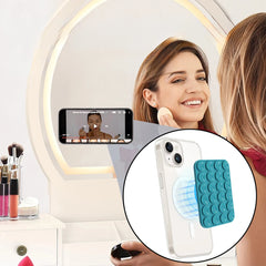 Silicone Suction Cup Mobile Phone Holder for Magsafe Magnetic Phone Holder Wall Mount Stand For iPhone 12/13/14/15/16/17 Bracket