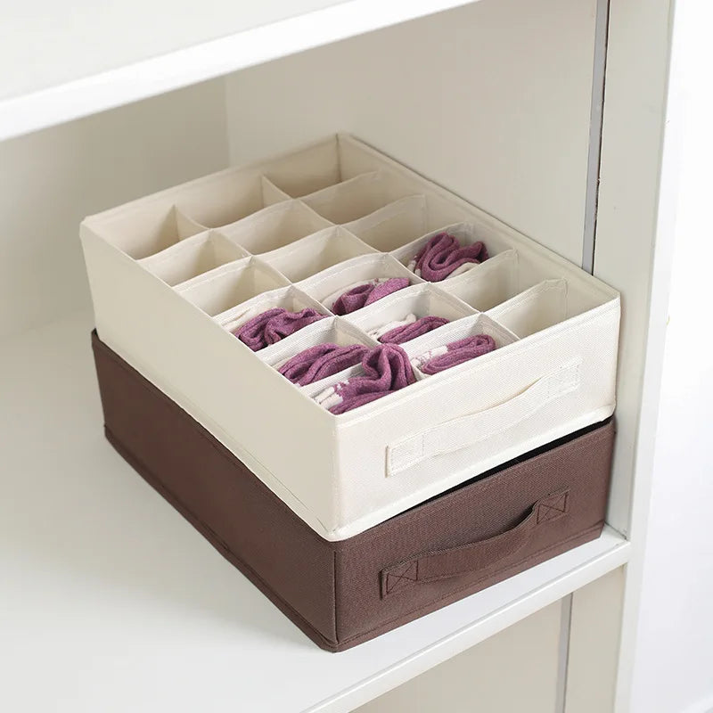 Socks & Underwear Organizer Box – Washable Drawer Storage