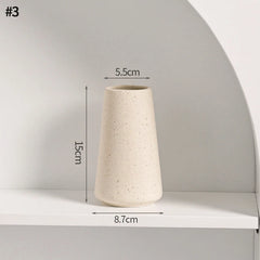 INS Nordic White Ceramic Vase – Decorative Flower Pot Home Decor