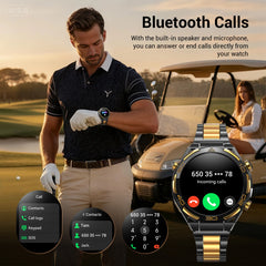 Smartwatch 1.43-inch AMOLED Display 900mAH Battery 45Days Standby Bluetooth 5.3 with Flashlight Men‘s Smart Watch, W90 PRO