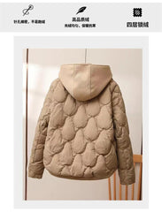 Korean Style Women’s Cropped Puffer Coat – Winter Casual Jacket