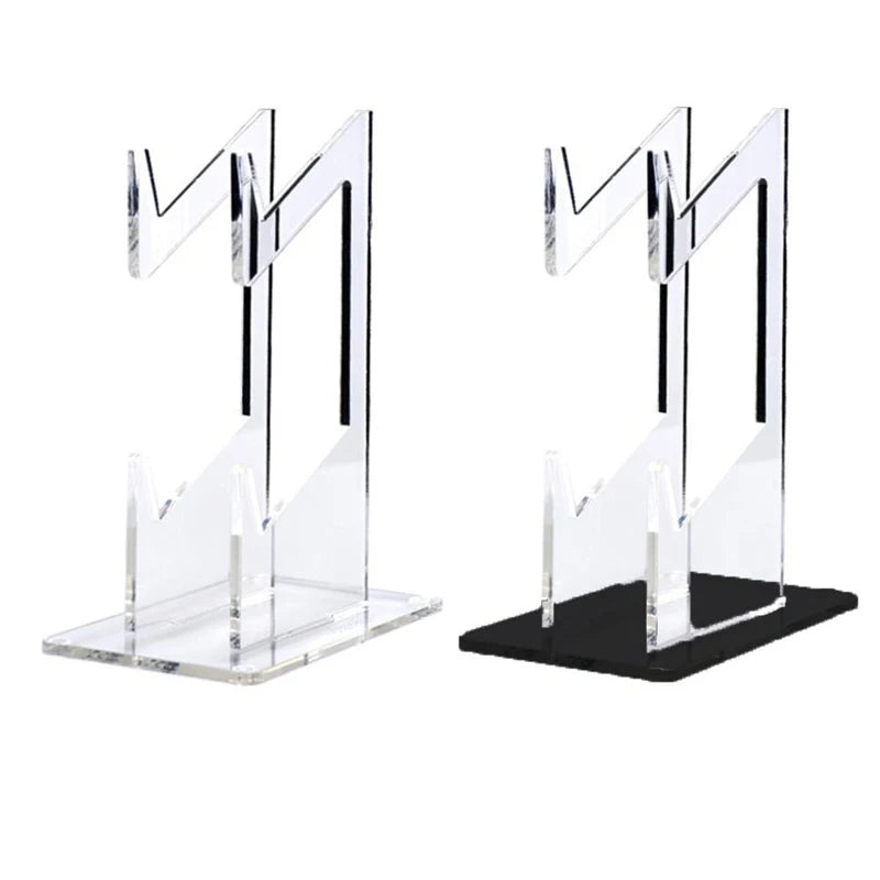 1/2PCS Clear 2 Layer PS5 PS4 Controller Stand With Headphone Holder Game Accessories Organizer Storage Rack For 1/2 Controllers