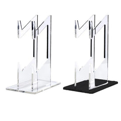 1/2PCS Clear 2 Layer PS5 PS4 Controller Stand With Headphone Holder Game Accessories Organizer Storage Rack For 1/2 Controllers