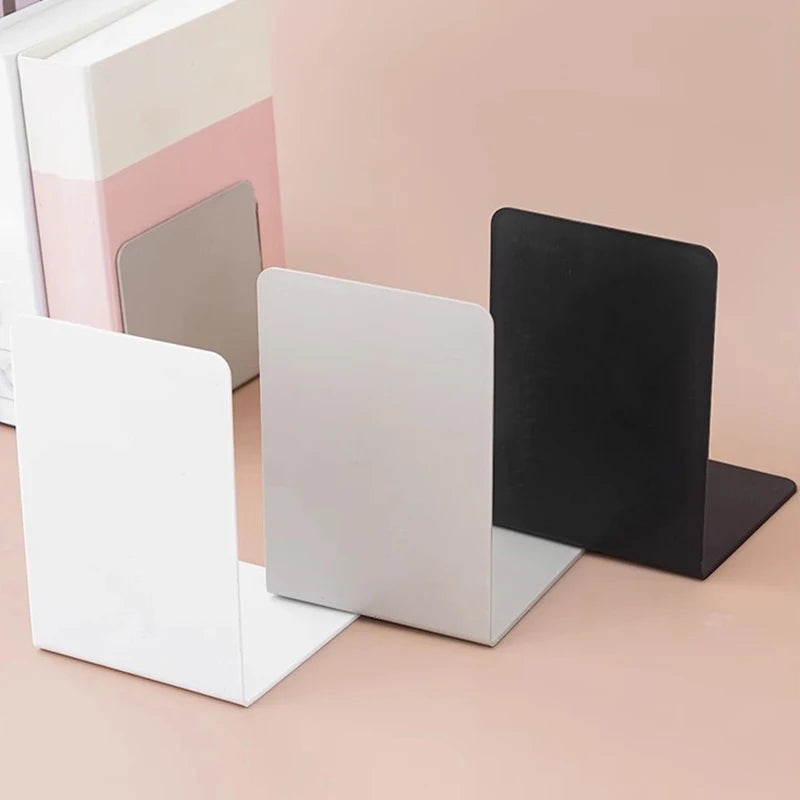 L-Shaped Desktop Bookends – Minimalist Book Support Rack