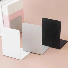 L-Shaped Desktop Bookends – Minimalist Book Support Rack