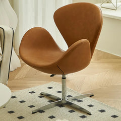 Olevo Wrapped Swan Chair, Small Sofa Comfortable Sitting Experience Simple Solid Color Adjustable Office Chair Make Up Stool Office Furniture