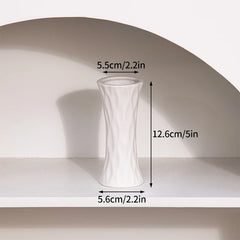 INS Nordic White Ceramic Vase – Decorative Flower Pot Home Decor