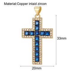 Y2K Boho Cross Our Lady Necklace for Women Golden Jesus Angel Choker Diy Pendant Stainless Steel Chain High Quality Jewelry