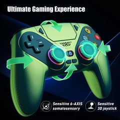 Controller For Playstation 5 PS5/PS5 Pro/Slim/PC,RGB Wireless Gamepad W/Hall Effect Trigger Marco/Turbo Anti-Drift Game Joystick
