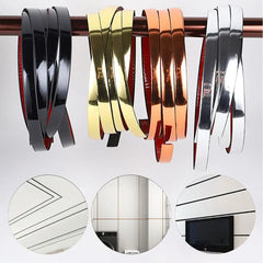 Home Self-adhesive Line PVC Waterproof Edge Banding Strip Gold Tape Ceiling Furniture Tile Wall decor