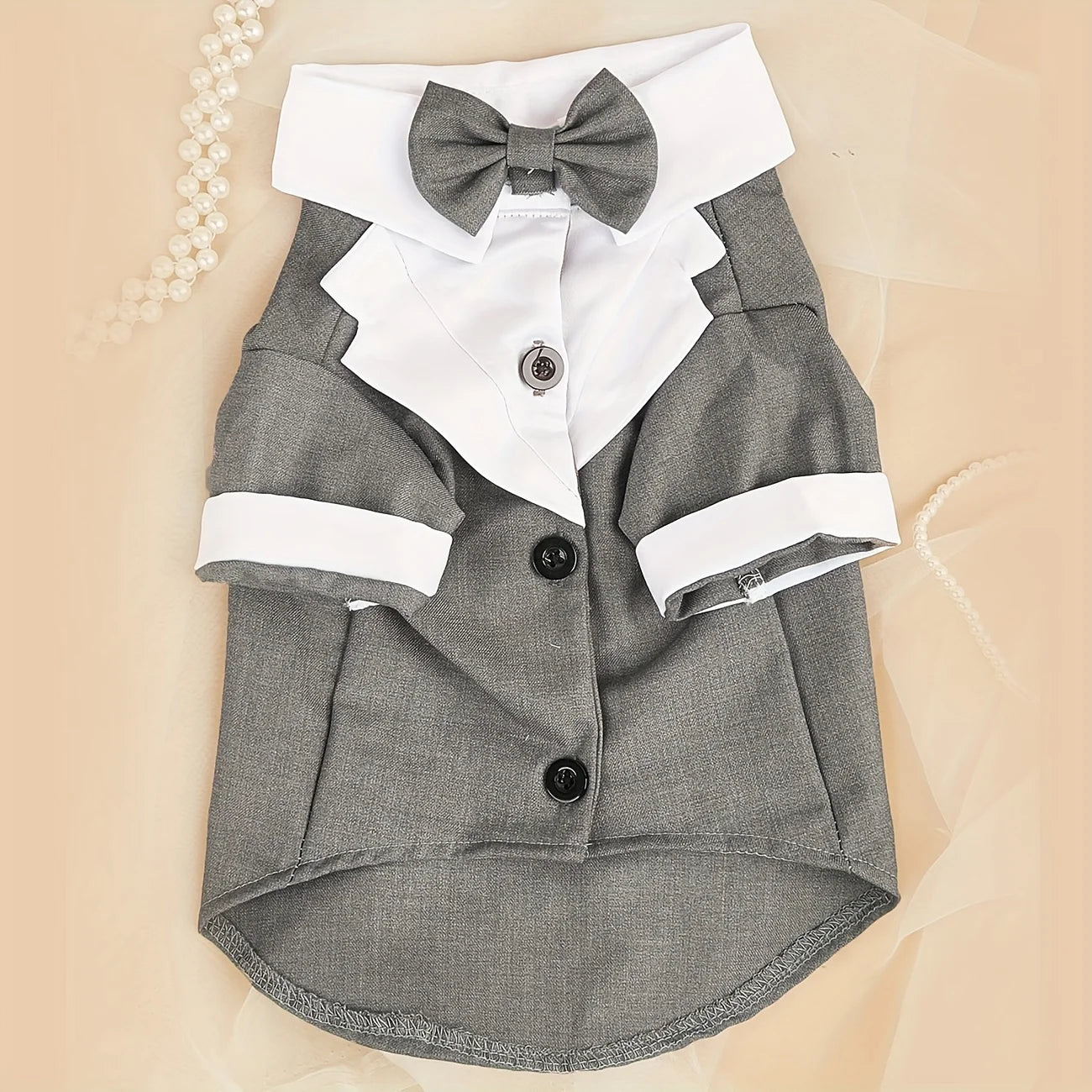 Pet Shirt Small Dog Clothes Wedding Formal Suit With Bow Tie Costume Pet Shop
 Pet Clothing