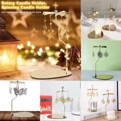 Candle Spinner New Carousel Candle Holder Carousel Candle Spinner for Wedding Party Christmas Festival Home Office Decor