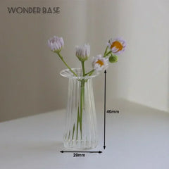 Creative Cute MINI Glass Vase Hydroponic Terrarium Art Hydroponic Table Vase Glass Crafts DIY Aromatherapy Bottle Home Decor