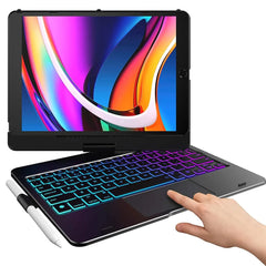 360 Degree Magic Keyboard Case For iPad Air13 11 2024 M2 Pro12.9 11 iPad 10.5 10.2 7/8/9 10th Air4 5 10.9 Backlit Keyboard Funda