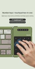 NILLKIN Foldable Bluetooth Wireless Keyboard with Touchpad Compact and Portable For ipad Tablets Smartphones and Computers