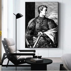 Roman Emperor Poster Historical Wood Engraving Prints Augustus Caligula Caesar Canvas Painting Wall Art Pictures Home Room Decor