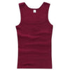 Men‘s Shapewear Slimming Body Corset Vest Shirt Compression Abdomen Tummy Belly Control Slim Waist Cincher Underwear Sports Vest - Burgundy / XXL