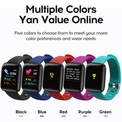 D13 Smart Watch Men Women 116 Plus Sports Mode Running Track Fitness Smart Band Message Reminder Smart Bracelet For Android IOS