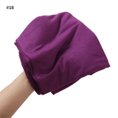 80*180cm Modal Rayon Cotton Muslim Jersey Hijab Women Solid Color Scarf Ramadan Long Shawl Plain Soft Turban Wraps Headband