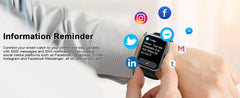 Smart Watch(Answer/Make Calls), 1.96" Smartwatches, Fitness Tracker, Sleep Monitor, Pedometer, 100+ Sport Modes, IP68 Waterproof
