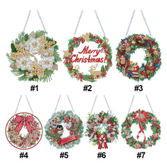 5D DIY Christmas Diamond Painting Wreath – Wall & Door Decor