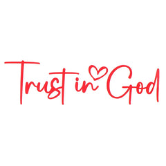 Trust In God Mirror Decal, Car Decals For Women, Faith Mirror Decal, Cute Vinyl Decal, Christian Car Mirror Decal, Religious Car