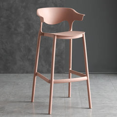 Bar Chair Household Plastic Island Backrest High Foot Dining Chair Stackable High Stool Cafe Negotiation High Stools Kitchen & Dining Furniture Bar Stools & Counter Stools