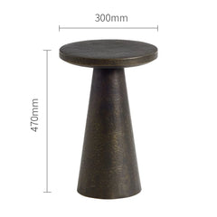Wabi-sabi round black vintage sofa Console Tables designer creative  small antique coffee table Console Tables