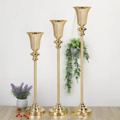 Wedding Centerpiece Vase, Floor Vase -Multi-Purpose Metal Vase for Christmas and Halloween Decorations, Party Events