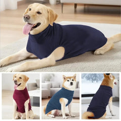 Cozy Solid Color Dog Sweater Soft Rug washing Lightweight Dog Clothes Stretchy Pullover Dog  for Small Medium Large Dogs