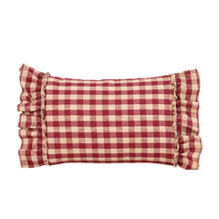 BUYNOW 1PC Two-tone Plaid Lace Pillowcase British Vintage Style Countryside Cottage Sofa Cushion Cover Home Bedroom Bed Decor