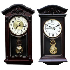 Large 3D Wall Cloc, Vintage European Pendulum Clock, Retro Modern Design Living Room and Farmhouse Decor Home Timepiece