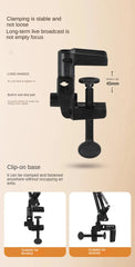 Live Stand Mobile Phone Professional Overhead Lighting Fixed Shooting Camera With Instructi Recording Video Selfie Stick