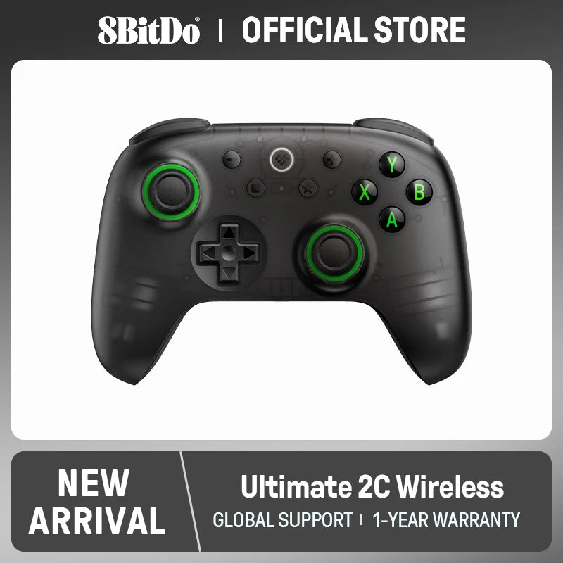 8BitDo - Ultimate 2C Wireless Gaming Controller for PC, Windows 10, 11, Steam Deck, Raspberry Pi, Android