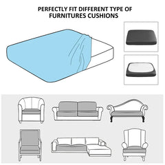 Elastic Sofa Seat Cushion Cover for Living Room Couch Cover Sofa Slipcover Armchair Seat Case Corner L-shape Washable Removable