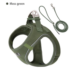 Dog Harness Leash Set for Small Medium Dog Adjustable Reflective Puppy Cat Harness pet Vest Chihuahua Dachshund Outdoor Walking Pet Shop