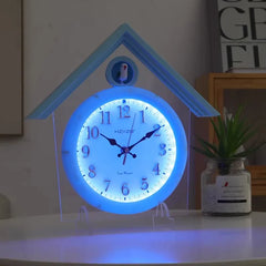 Luminous Wall Clock Luxury Cuckoo Clocks Led Watch Retro Table Clock Bedroom Silent Living Room Decoration Elegant Room Ornament