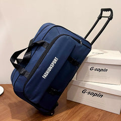Large Capacity Carry-On Suitcase Handheld Travel Bag with Lock for Men And Women Short Business Trips Wheel Luggage Pull Bag
