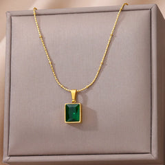 316L Stainless Steel Multilayer Heart Necklace Girls Goth Gold Color Clavicle Chain Charm Choker Jewelry Birthday Gift
