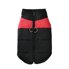 Pet Dog Jacket Warm Winter Clothes For Small Large Dogs Labrador Coat Windproof Waterproof Puppy Costume Vest With D-ring Pug