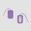 Silicone Luggage Tag Men Women Suitcase Name Baggage Tag Anti-lost Waterproof Airplane Labels Travel Accessories - purple