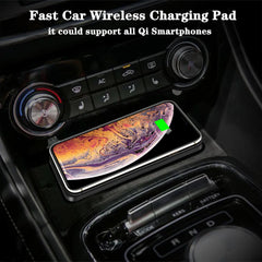 Car Wireless Charger Silicone Non Slip Pad for iPhone 17 16 15 14 Samsung Car Wireless Phone Chargers Fast Charging Station