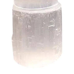 Selenite Tower Lamp Quartz Crystal Ornaments Craft Reiki Healing Home Decoration
